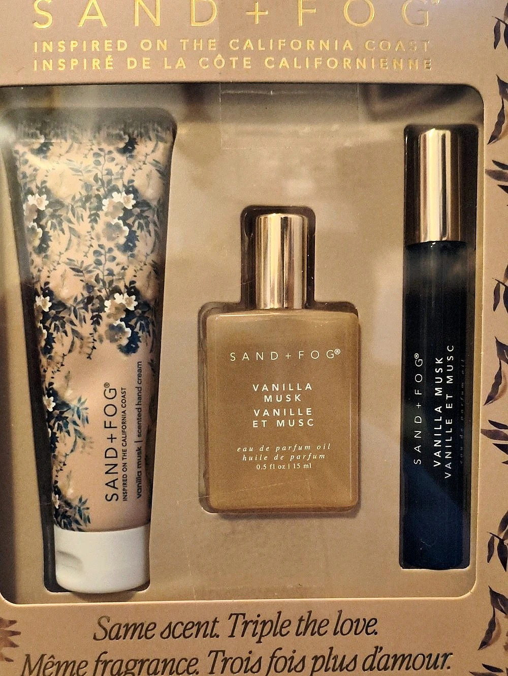 SAND + FOG Vanilla Musk Fragrance Layering Gift Set Floral NWT